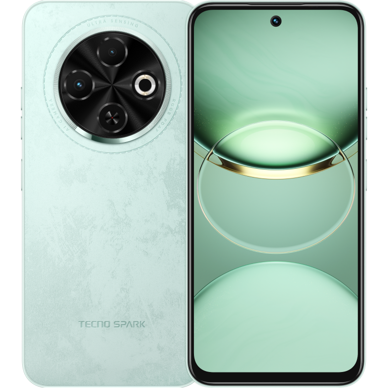 

Смартфон Tecno Spark 30C, 6.67" 1600x720 IPS, MediaTek Helio G81, 4Gb RAM, 128Gb, 3G/4G, Wi-Fi, BT, 2xCam, 2-Sim, 5000 мА⋅ч, USB Type-C, Android 14, зеленый, Spark 30C