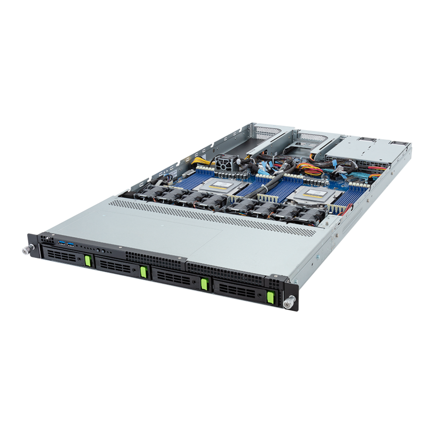 

Серверная платформа Gigabyte R183-ZF0, 2xSocket SP5, 24xDDR5, 4x2.5/3.5 HDD HS, 1xM.2-PCI-E, No LAN, AMI MegaRAC SP-X, Redundant 2x2000 Вт, 1U (R183-ZF0-AAJ1), R183-ZF0