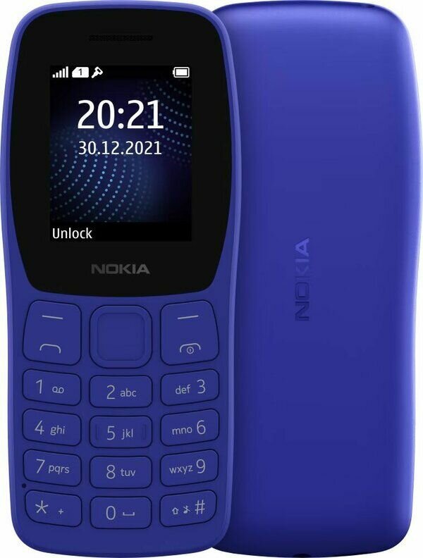 Мобильный телефон Nokia 105 DS (2022) синий