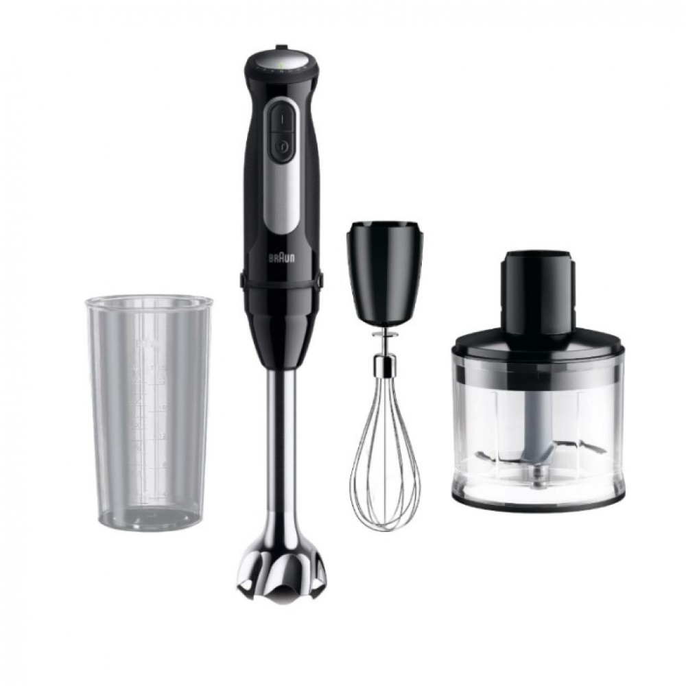 

Блендер погружной Braun MultiQuick 5 MQ55236MBK 1 кВт, черный (MQ55236MBK), MQ55236MBK