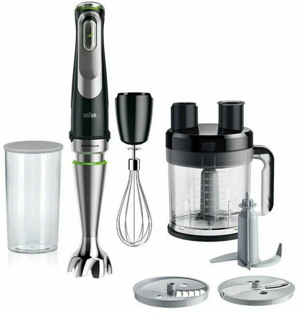 

Блендер погружной Braun MultiQuick 9 MQ9175XL 1.2 кВт, 2 л, черный (MQ9175XL), MQ9175XL