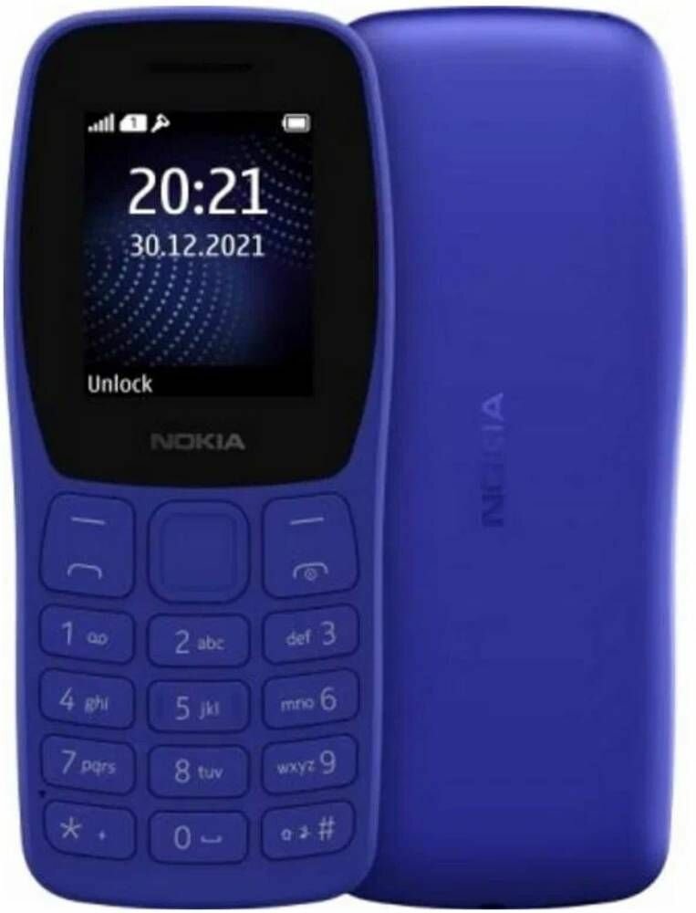 Мобильный телефон Nokia 105 SS синий