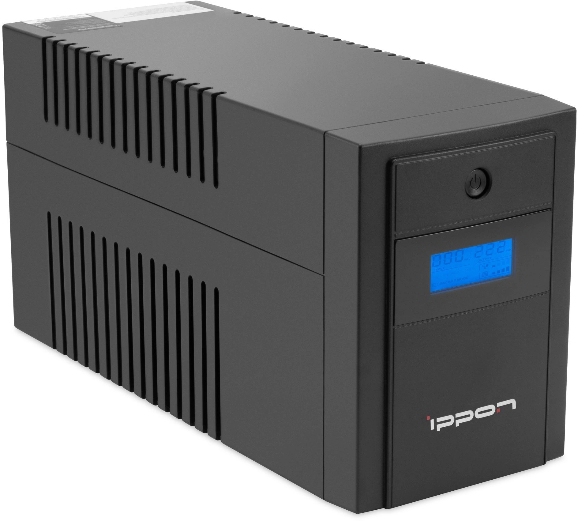 

ИБП Ippon Back Basic LCD Euro 1200, 1200 В·А, 600 Вт, EURO, розеток - 4, USB, черный (1687965), LCD Euro 1200