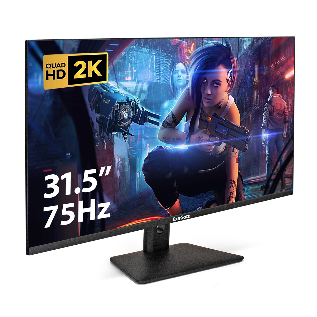 

Монитор 31.5" ExeGate SmartView ES3207CA IPS, 2560x1440 (16:9), 250кд/м2, 1 мс, 178°/178°, HDMI, DisplayPort, USB-Hub, черный (EX297504RUS), SmartView ES3207CA