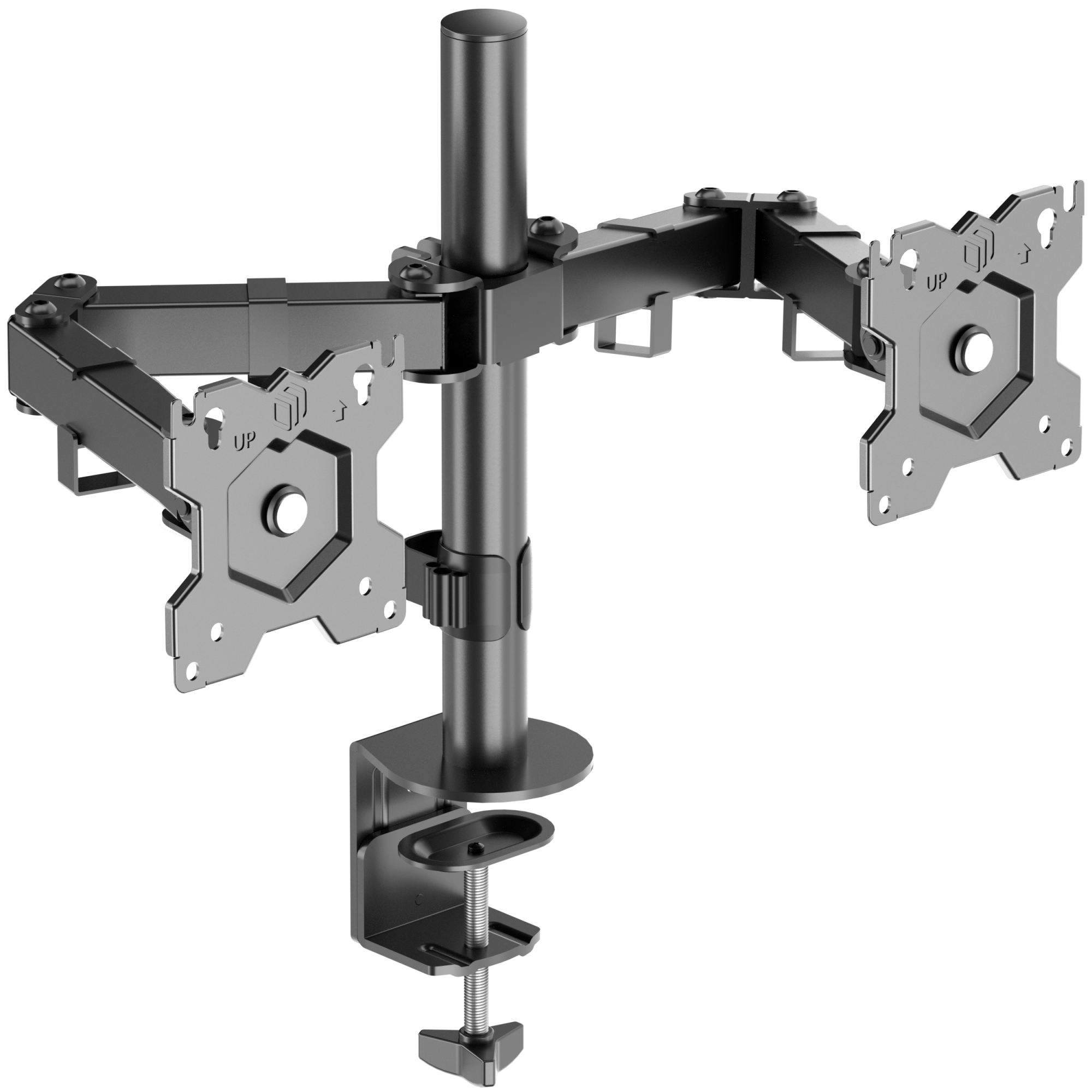 

Кронштейн настольный для TV/монитора ONKRON D221E, 13"-32", 2-монитора, VESA 75x75мм-100x100мм, наклонный, поворотный, портрет-альбом, до 8 кг, черный (D221E-B), D221E