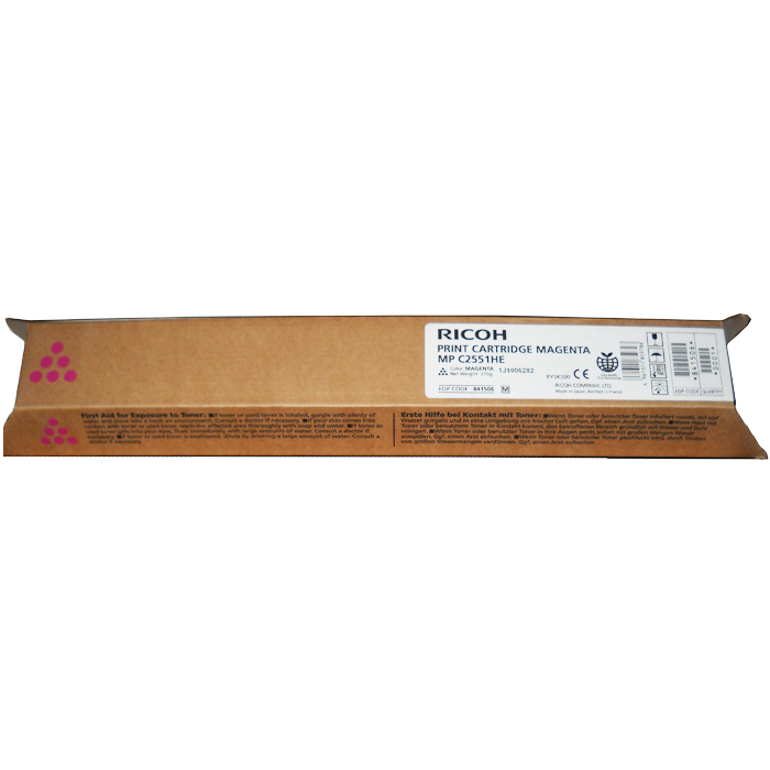 

Картридж лазерный Ricoh MPC2551HE M/841506, пурпурный, 9500 страниц, оригинальный для Ricoh Aficio MPC2051 / MPC2551, MPC2551HE M