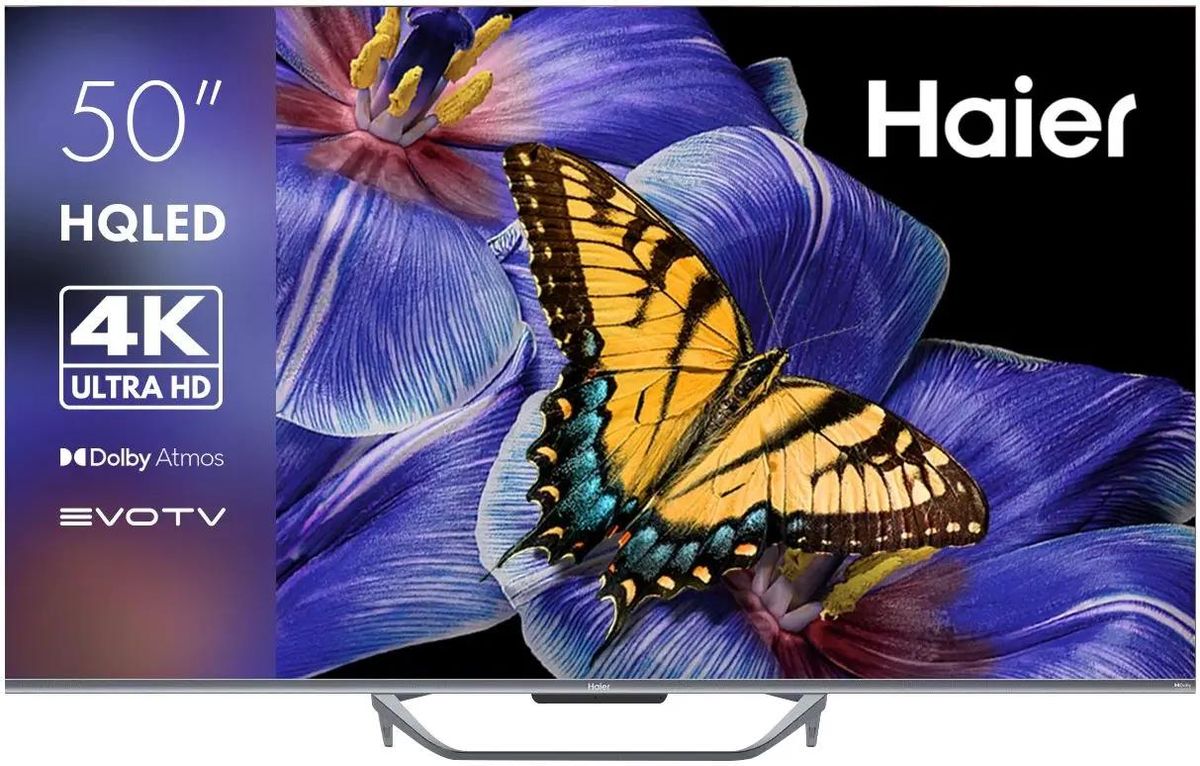 Телевизор 50" Haier Smart TV S4, 3840x2160, серый