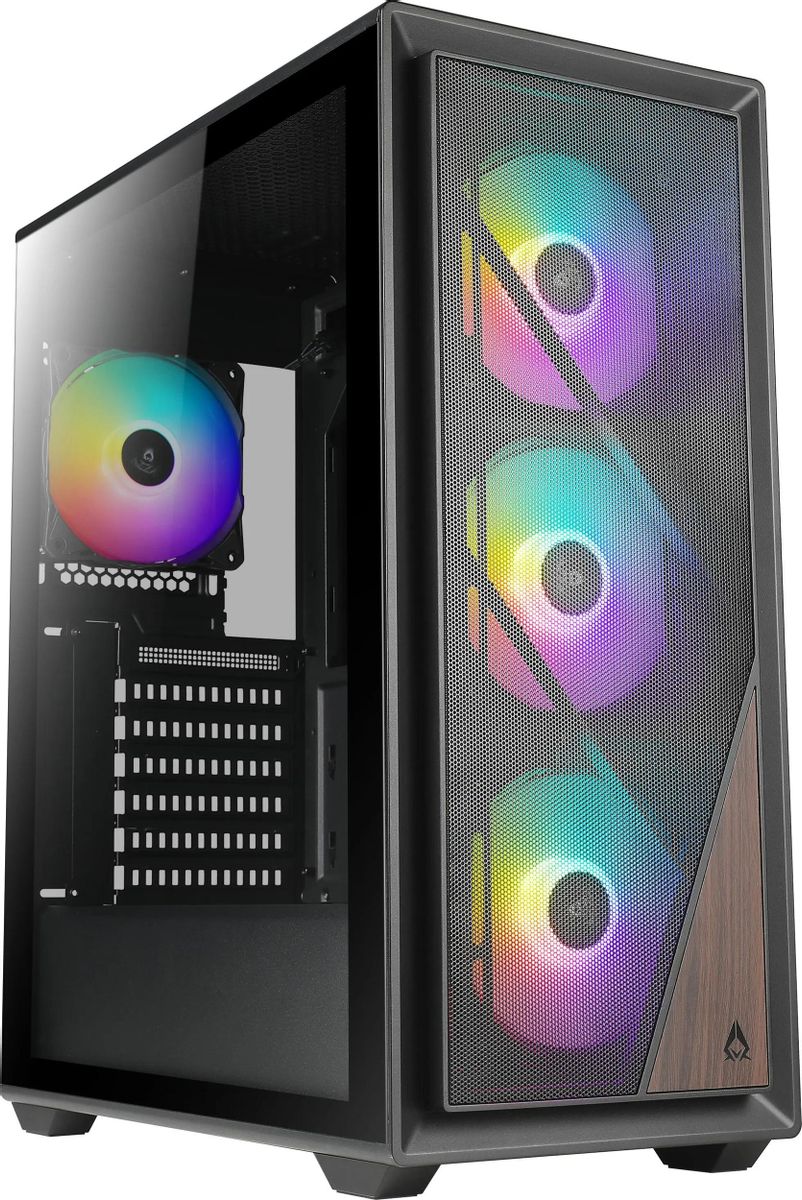 

Корпус Azza Forest, ATX, Midi-Tower, 2xUSB 3.0, RGB подсветка, черный, без БП (CSAZ-370 FOREST), Forest