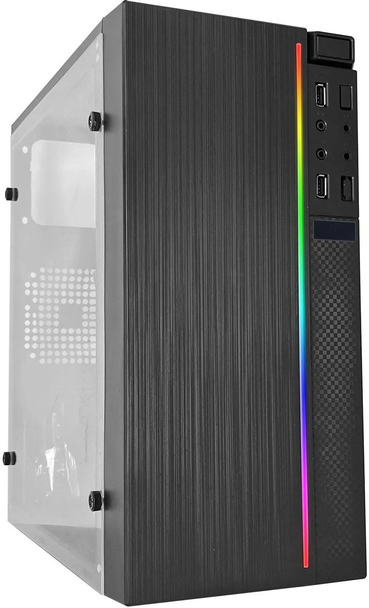 Корпус Oklick OCC-MN306 mATX Mini-Tower USB 30 RGB подсветка черный без БП OCC-MN306 3900₽