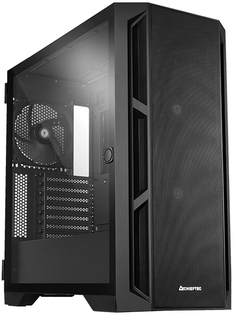 Корпус Chieftec APEX AIR, Midi-Tower, без БП, черный