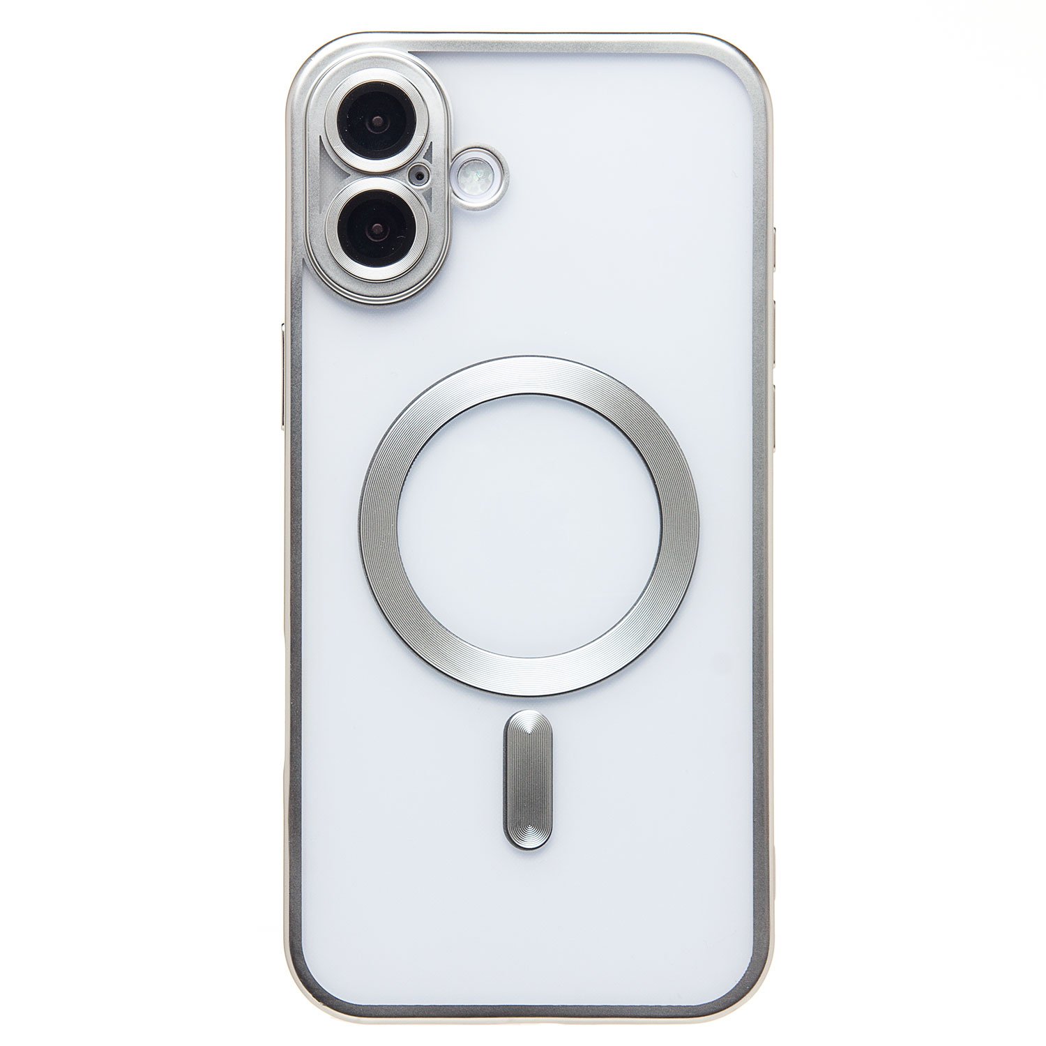 

Чехол-накладка Activ SM027 SafeMag для смартфона Apple iPhone 16 Plus, силикон, серебристый (235509)