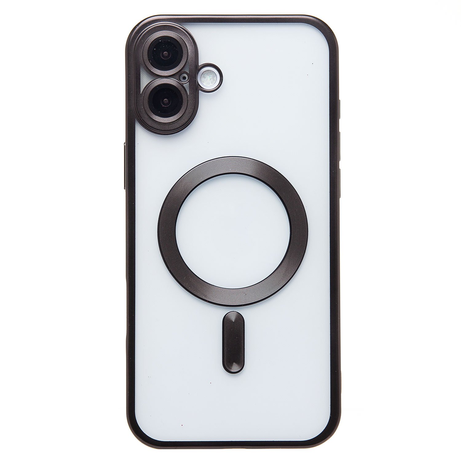 

Чехол-накладка Activ SM027 SafeMag для смартфона Apple iPhone 16 Plus, силикон, черный (235507)