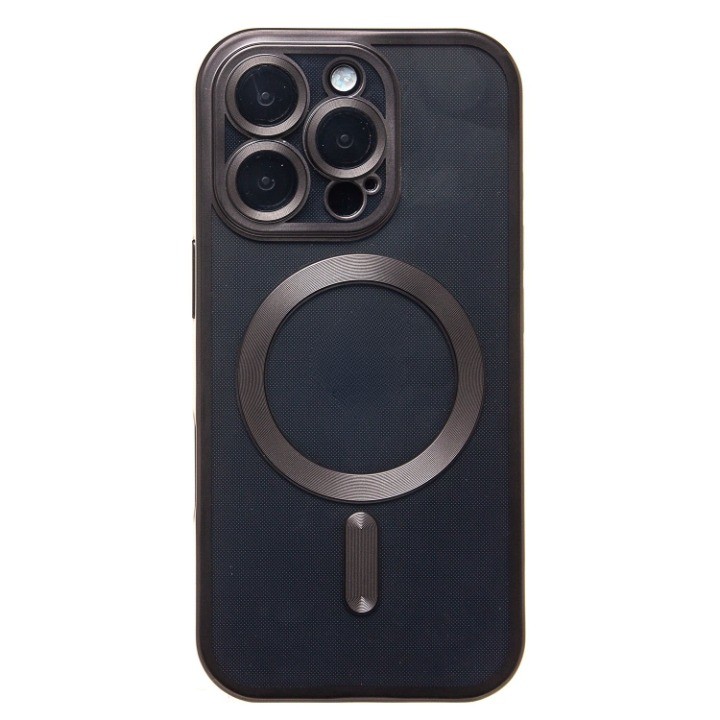 

Чехол-накладка Activ SM027 SafeMag для смартфона Apple iPhone 16 Pro, силикон, черный (235516)