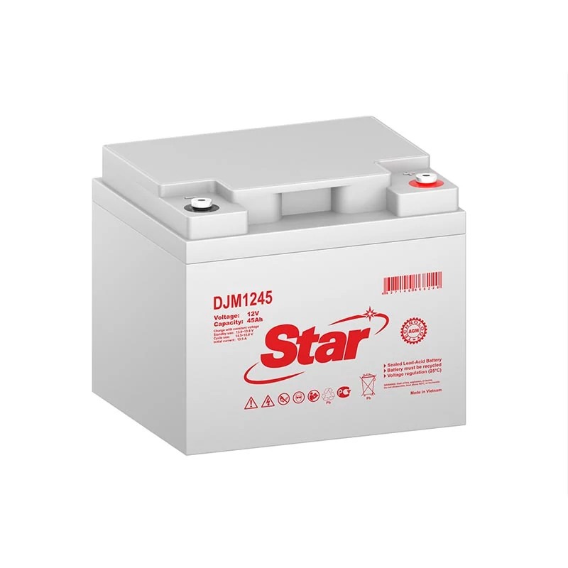 

Аккумуляторная батарея для ИБП STAR DJM1245, 12V, 45Ah, Серый, DJM1245