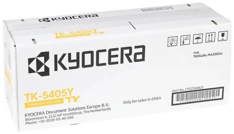 

Картридж лазерный Kyocera TK-5405Y/1T02Z6ANL0, желтый, 10000 страниц, оригинальный для Kyocera TASKalfa MA3500ci, TK-5405Y