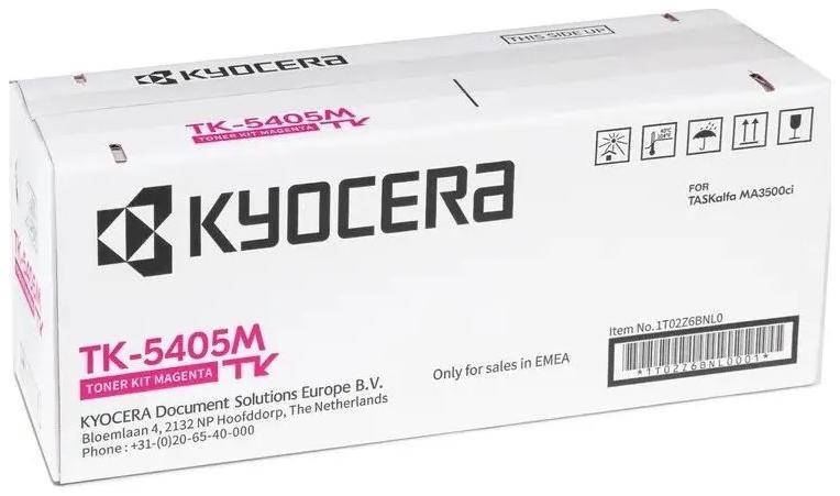 

Картридж лазерный Kyocera TK-5405M/1T02Z6BNL0, пурпурный, 10000 страниц, оригинальный для Kyocera TASKalfa MA3500ci, TK-5405M