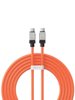 

Кабель USB Type-C-USB Type-C, экранированный, быстрая зарядка, 5А, 100 Вт, 2 м, оранжевый, Baseus CoolPlay CAKW000307 (CAKW000307), CAKW000307