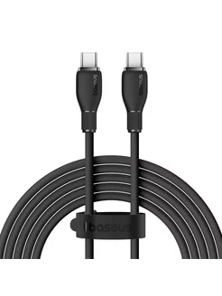 

Кабель USB Type-C-USB Type-C, экранированный, быстрая зарядка, 5А, 100 Вт, 2 м, черный, Baseus Pudding P10355702111-01 (P10355702111-01), P10355702111-01