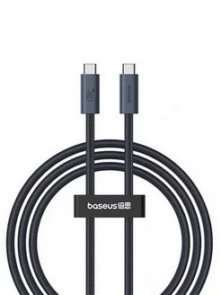 

Кабель USB Type-C-USB Type-C, экранированный, быстрая зарядка, 5А, 240 Вт, 1 м, черный, Baseus Flash Series 2 P10311803111-00 (P10311803111-00), P10311803111-00