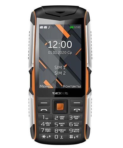 Мобильный телефон teXet TM-D426, 3.5" 480x320 TN, BT, 1xCam, 2-Sim, 2500 мА·ч, micro-USB, черный/оранжевый б/у, версия без камеры, потертости на экране