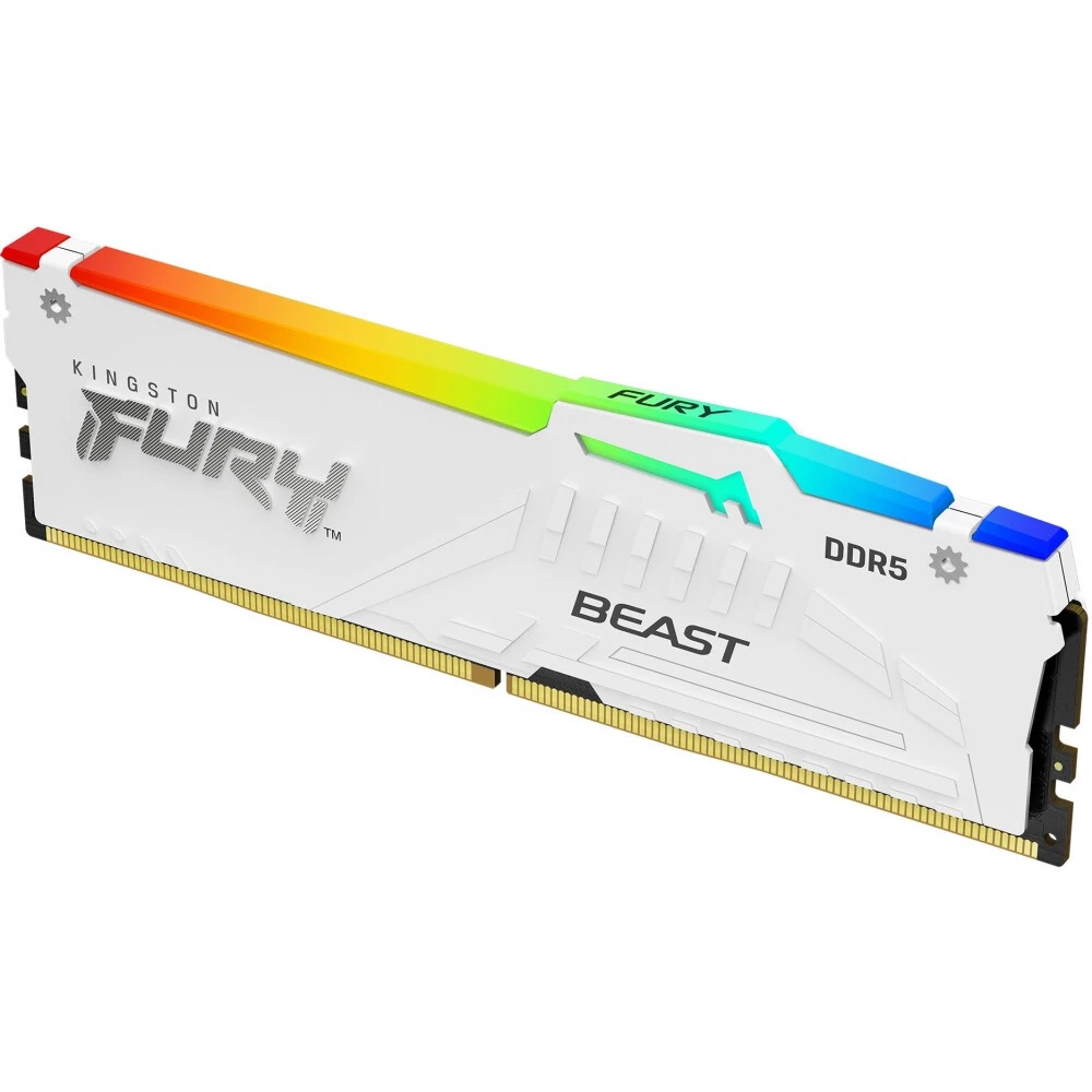 

Память DDR5 DIMM 16Gb, 5200MHz, CL36, 1.25V, Kingston FURY Beast White RGB EXPO (KF552C36BWEA-16) Retail, KF552C36BWEA-16