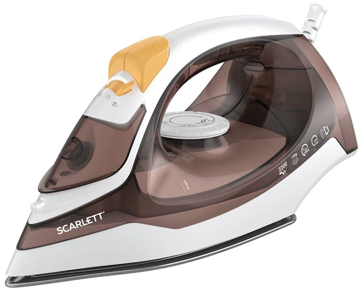 

Утюг Scarlett SC-SI30K47 2.2 кВт, длина шнура 1.6 м, коричневый (SC-SI30K47), SC-SI30K47