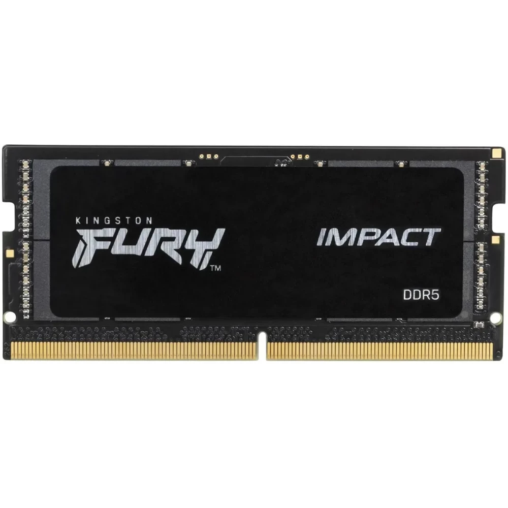 

Память DDR5 SODIMM 16Gb, 6000MHz, CL38, 1.35V, Kingston FURY Impact Black (KF560S38IB-16) Retail, KF560S38IB-16