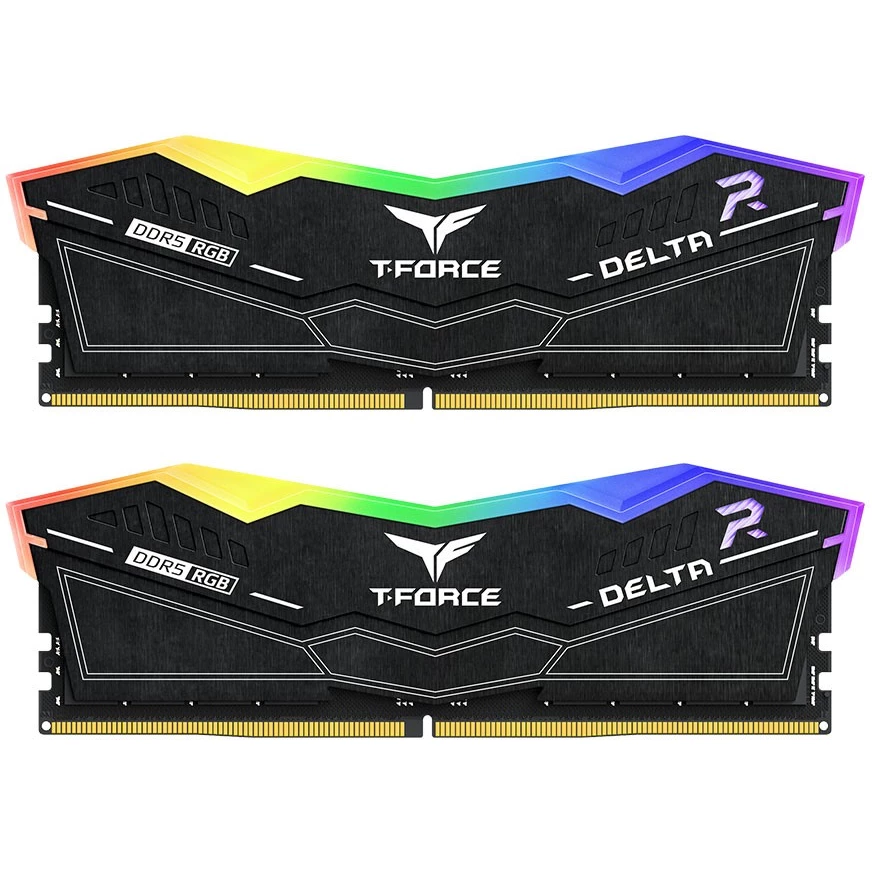 

Комплект памяти DDR5 DIMM 64Gb (2x32Gb), 6000MHz, CL38, 1.25V, Team Group T-Force Delta RGB Black (FF3D564G6000HC38GDC01) Retail, FF3D564G6000HC38GDC01