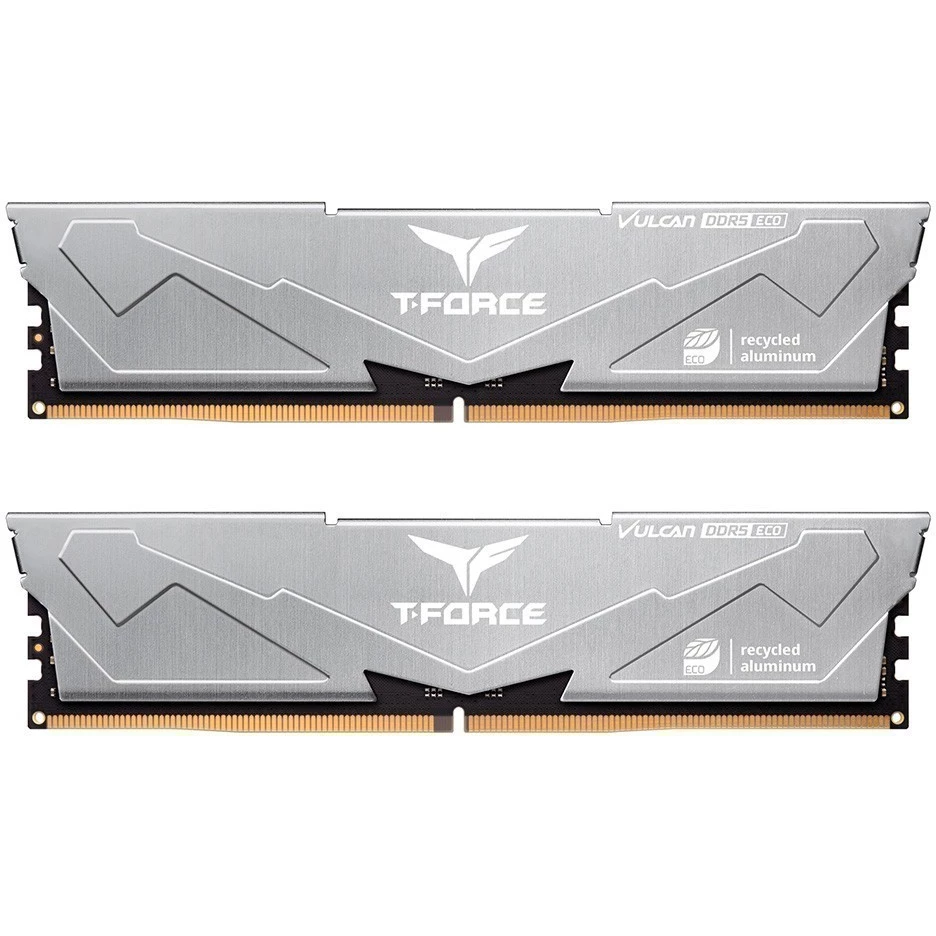 

Комплект памяти DDR5 DIMM 32Gb (2x16Gb), 6000MHz, CL38, 1.25V, Team Group T-Force Vulcan ECO (FLESD532G6000HC38ADC01) Retail, FLESD532G6000HC38ADC01