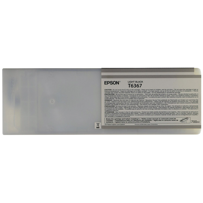 Картридж Epson T6367 (C13T636700), серый, 700 мл