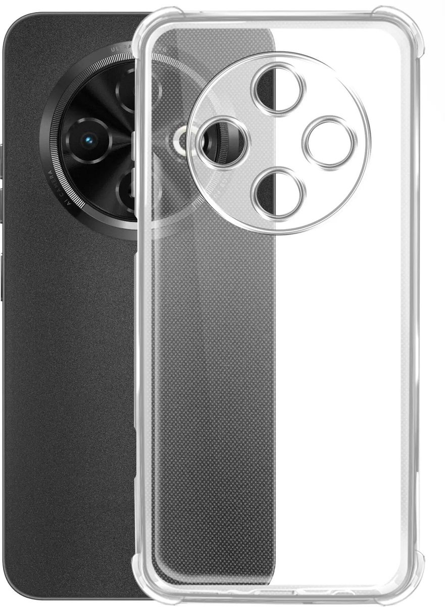 Чехол-накладка BoraSCO для смартфона TECNO Spark 30C, прозрачный