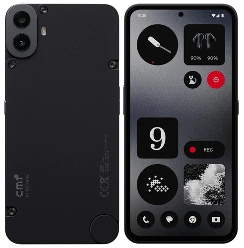 

Смартфон Nothing CMF Phone 1, 6.67" 2400x1080 Super AMOLED, MediaTek Dimensity 7300, 8Gb RAM, 256Gb, 3G/4G/5G, Wi-Fi, BT, 2xCam, 2-Sim, 5000 мА⋅ч, USB Type-C, Android 14, черный (A10400112), CMF Phone 1