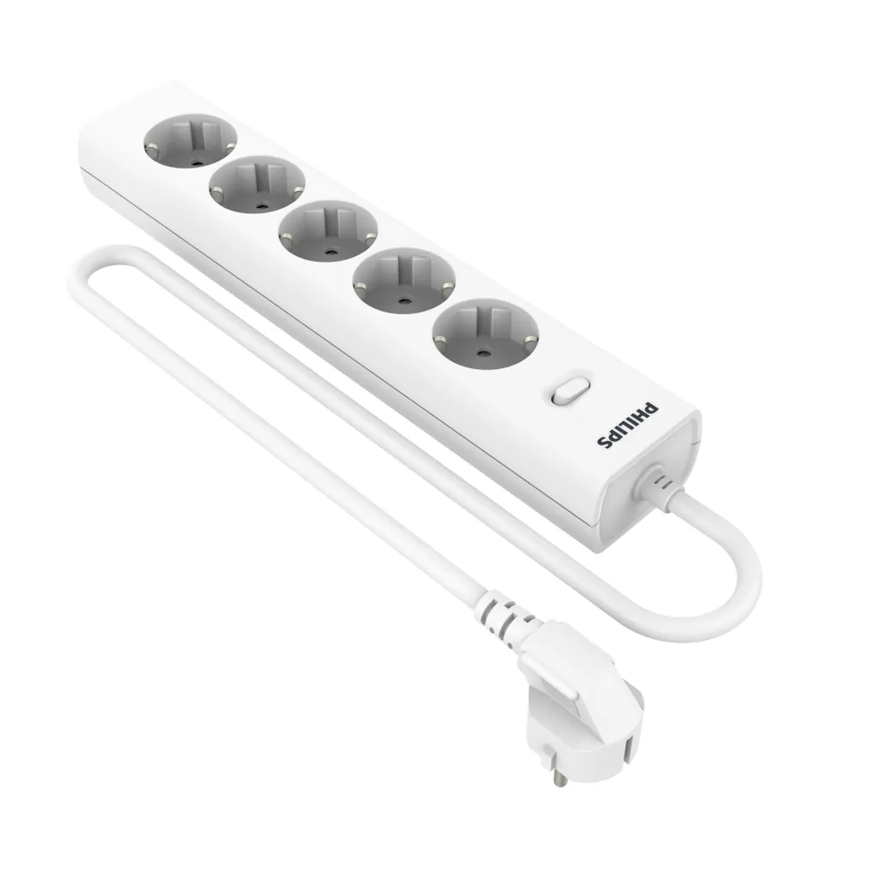

Сетевой фильтр PHILIPS, 5-розеток, 3 м, белый (CHP2155WB/51)