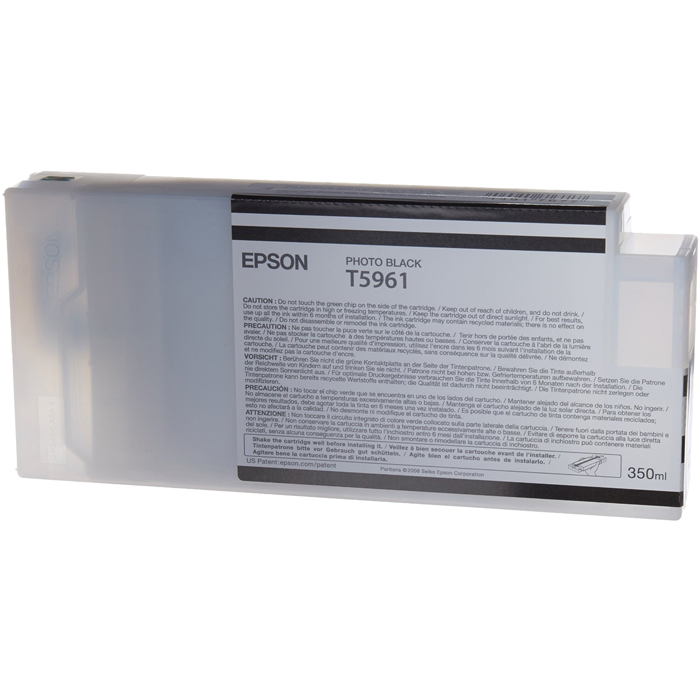 Картридж Epson T5961 (C13T596100), черный, 350 мл