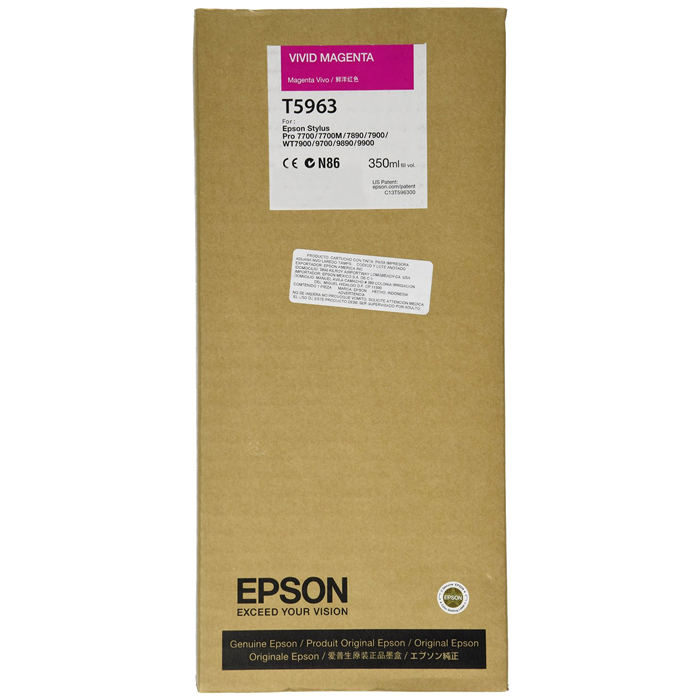 Картридж Epson T5963 (C13T596300), пурпурный, 350 мл