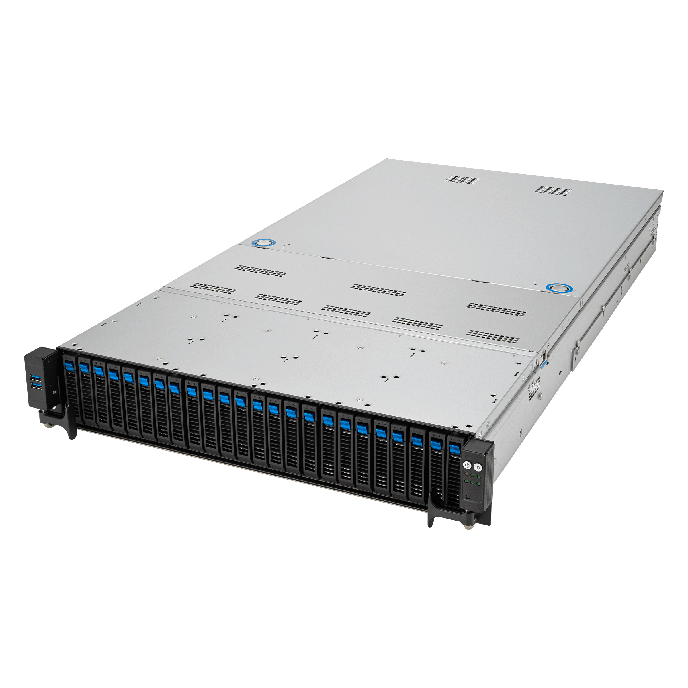 Серверная платформа ASUS RS720A-E12-RS24U, 2xSocket SP5, 24xDDR5, 24x2.5 HDD HS, Redundant 2x2600 Вт 2U (90SF02E1-M00MZ0)