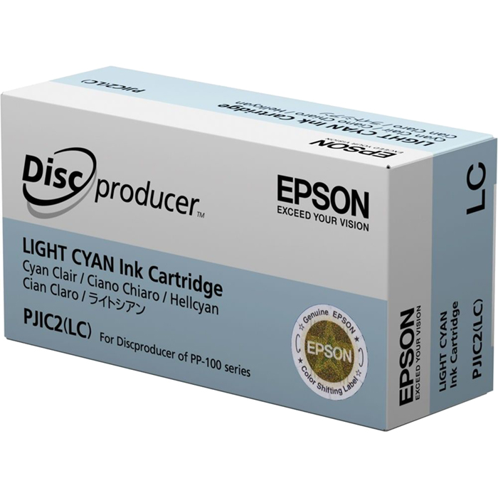 

Картридж струйный Epson PJIC2(LC) (C13S020448/C13S020689), светло-голубой, оригинальный, ресурс 1000 страниц для Epson Epson PP-100 / PP-100AP / PP-100II / PP-100N / PP-100N Security / PP-50, PJIC2(LC)