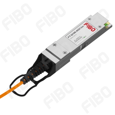 Кабель AOC Active Optical Cable FIBO QSFP28-4xSFP28 100 Гбитс 3 м оранжевый FT-Q100-4S25-AOC3m 28000₽