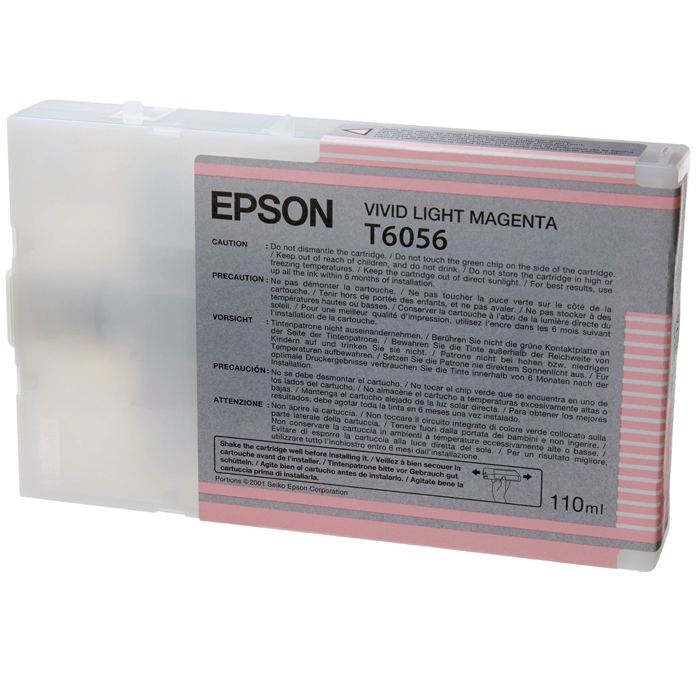 

Картридж струйный Epson T605C (C13T605C00), светло-пурпурный, оригинальный, объем 110мл, для Epson Stylus Pro 4800, T605C