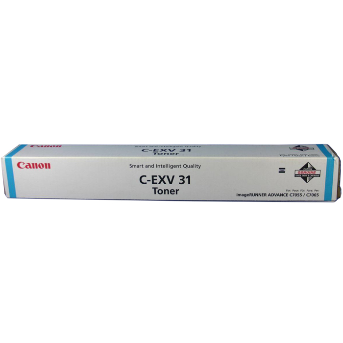 

Картридж лазерный Canon C-EXV-31C/2796B002, голубой, 52000 страниц, оригинальный для Canon imageRunner Advance C7000ser / C7055 / C7065, C-EXV-31C