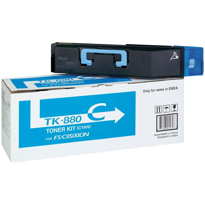 

Картридж лазерный Kyocera TK-880C/1T02KACNL0, голубой, 18000 страниц, оригинальный, для Kyocera FS-C8500DN, TK-880C