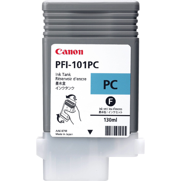 

Картридж струйный Canon PFI-101PC (0887B001), фото голубой, оригинальный, объем 130 мл для Canon Canon imagePROGRAF-iPF5000 / iPF5100 / iPF6100 / iPF6200, PFI-101PC