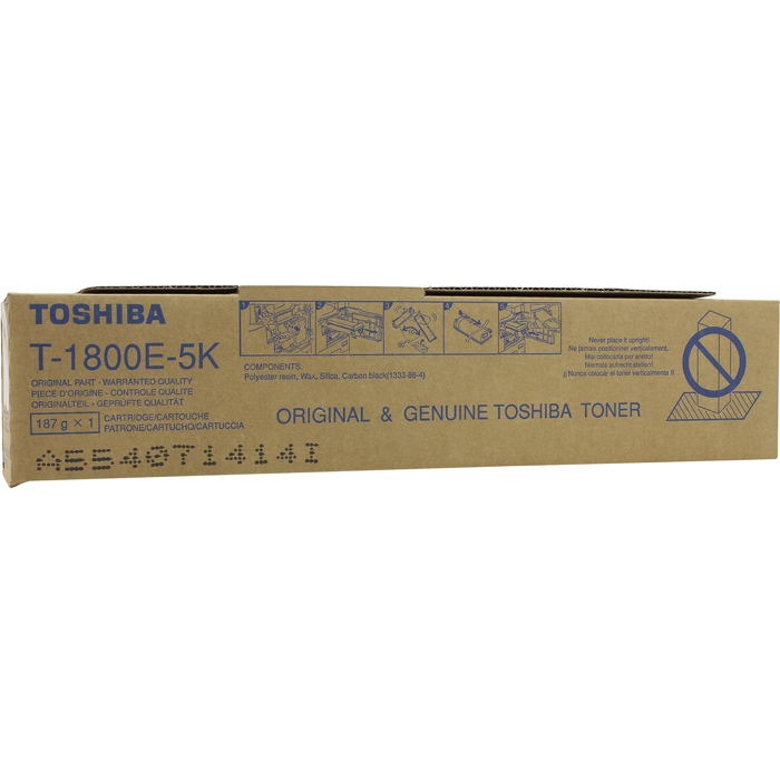 

Картридж лазерный Toshiba T-1800E-5K/6AJ00000212/6AJ00000085, черный, 5900 страниц, оригинальный для Toshiba E-studio 18, T-1800E-5K