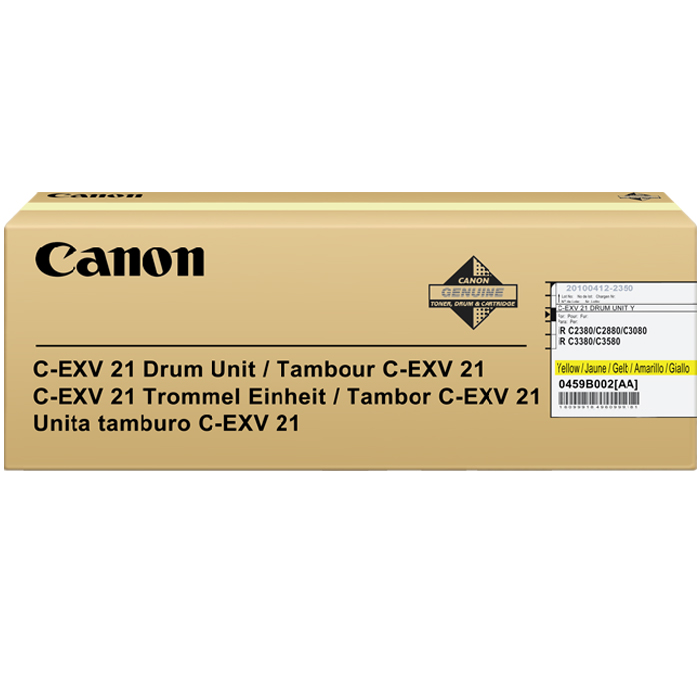 

Драм-картридж (фотобарабан) Canon C-EXV21Y/0459B002, 0459B002BA 000, 60000, оригинальный, для Canon imageRunner C2380 / C2880 / C3080 / C3380 / C3580 / C3880, C-EXV21Y