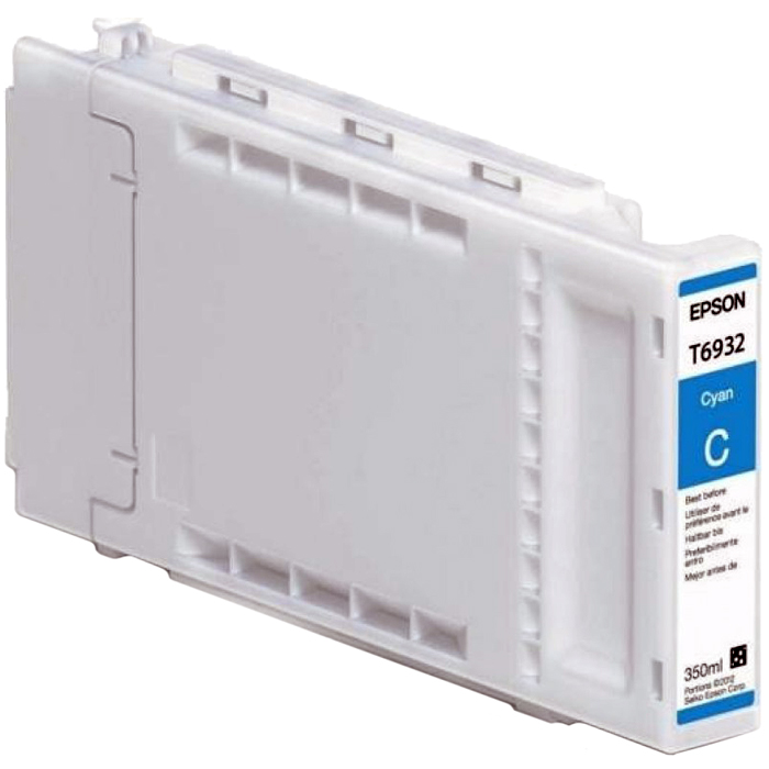 

Картридж струйный Epson T6932 (C13T693200), голубой, оригинальный, объем 350 мл для Epson SureColor SC-T3200 / SC-T5200 / SC-T7200, T6932