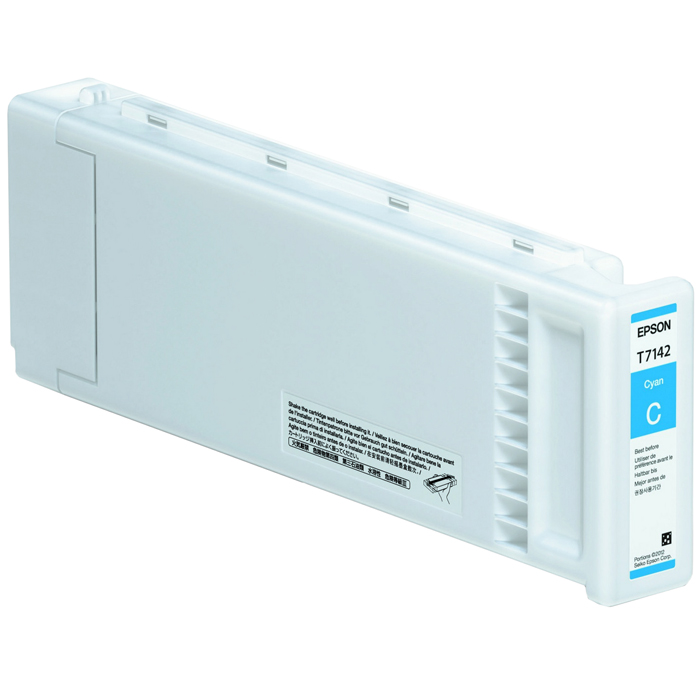 

Картридж струйный Epson T7142 (C13T714200), голубой, оригинальный, объем 700 мл для Epson Epson SureColor SC-S70610 (10 цветов) / SC-S70610 (8 цветов), T7142