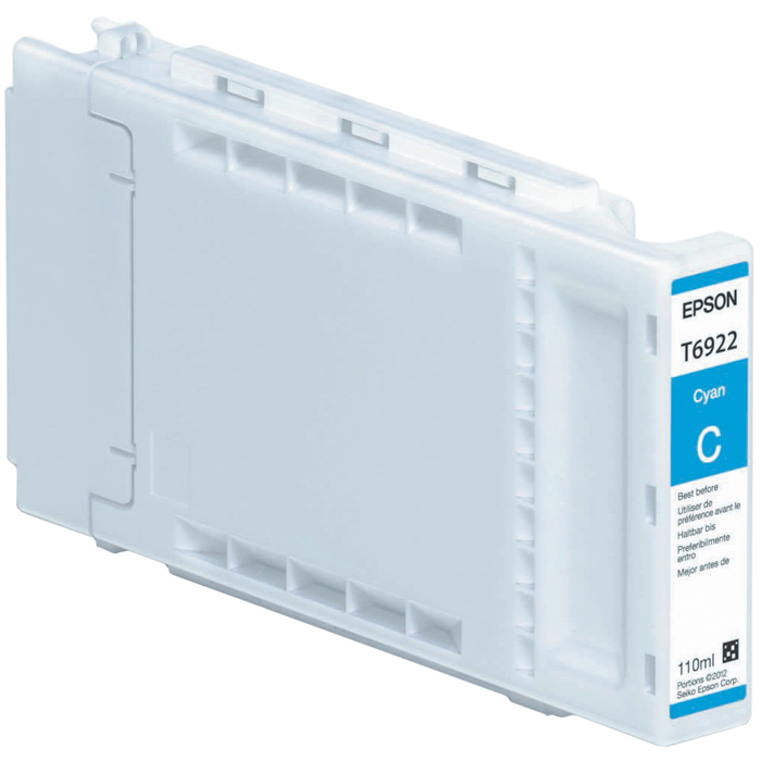 

Картридж струйный Epson T6922 (C13T692200), голубой, оригинальный, объем 110 мл для Epson SureColor SC-T3200 / SC-T5200 / SC-T7200, T6922