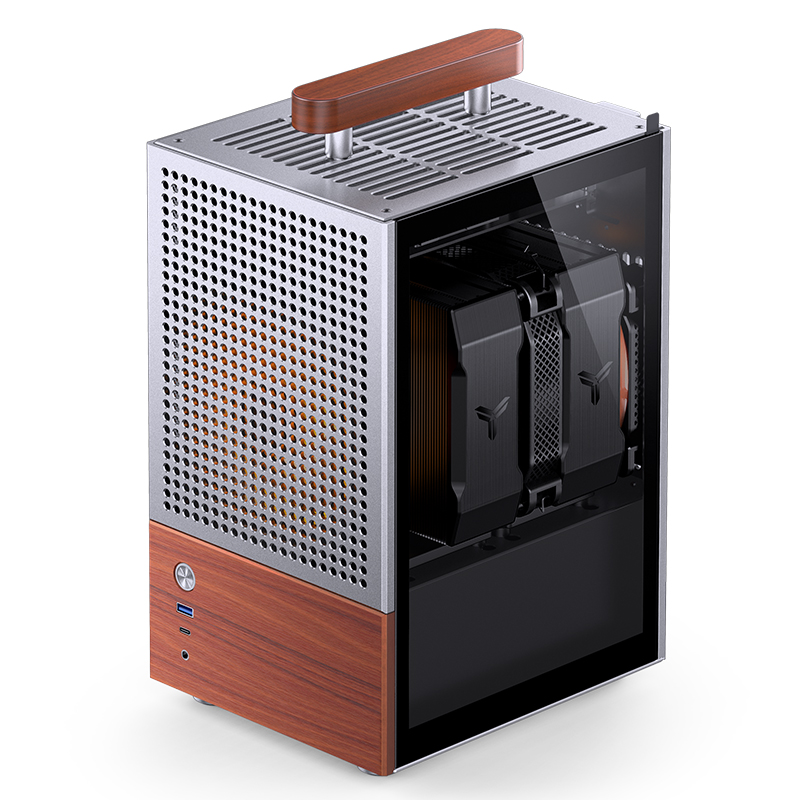 Корпус JONSBO T6, Small Form Factor, без БП, серебристый