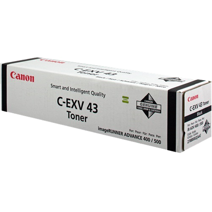 

Картридж лазерный Canon C-EXV43/2788B002, черный, 15200 страниц, оригинальный для Canon imageRunner Advance 400 / 500, C-EXV43