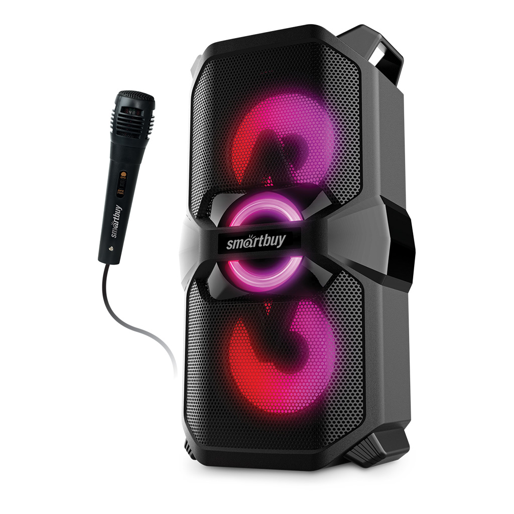 

Портативная акустика SmartBuy STARSHIP, 32 Вт, FM, AUX, USB, Bluetooth, подсветка, черный (SBS-5420), STARSHIP